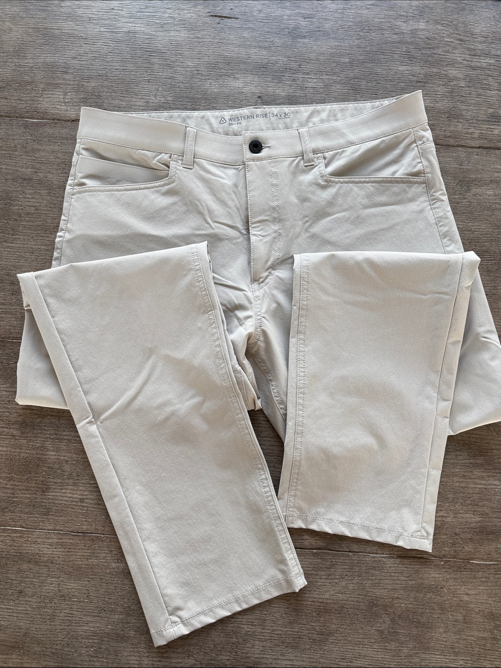Men's Light Cream Chino Pants - Western Rise